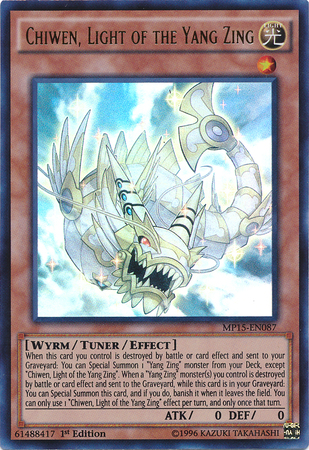 Chiwen, Light of the Yang Zing [MP15-EN087] Ultra Rare | Jomio and Rueliete's Cards and Comics