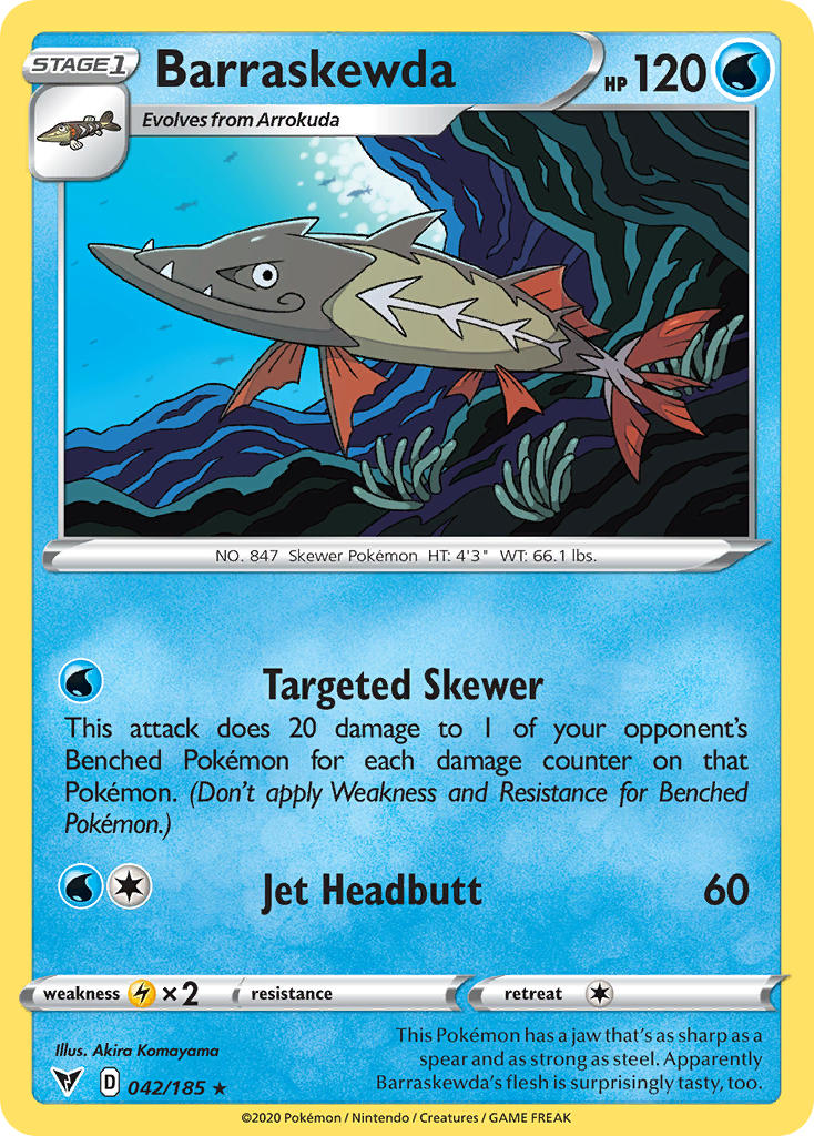 Barraskewda (042/185) [Sword & Shield: Vivid Voltage] | Jomio and Rueliete's Cards and Comics