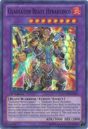Gladiator Beast Heraklinos [LCGX-EN253] Super Rare | Jomio and Rueliete's Cards and Comics