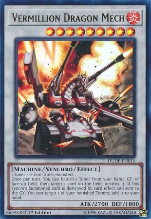 Vermillion Dragon Mech [DUDE-EN015] Ultra Rare | Jomio and Rueliete's Cards and Comics
