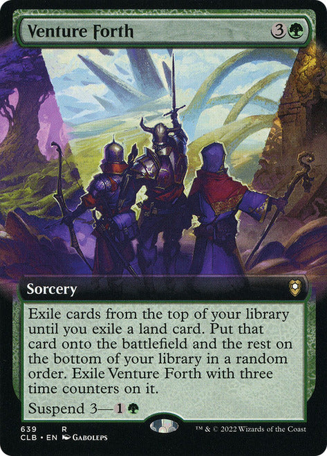 Venture Forth (Extended Art) [Commander Legends: Battle for Baldur's Gate] | Jomio and Rueliete's Cards and Comics