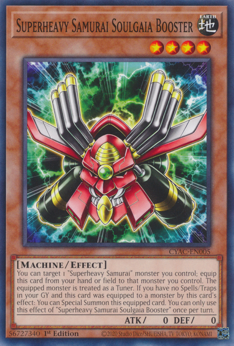 Superheavy Samurai Soulgaia Booster [CYAC-EN005] Common | Jomio and Rueliete's Cards and Comics
