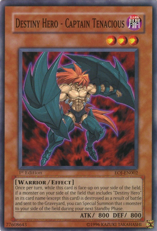 Destiny Hero - Captain Tenacious [EOJ-EN002] Common | Jomio and Rueliete's Cards and Comics