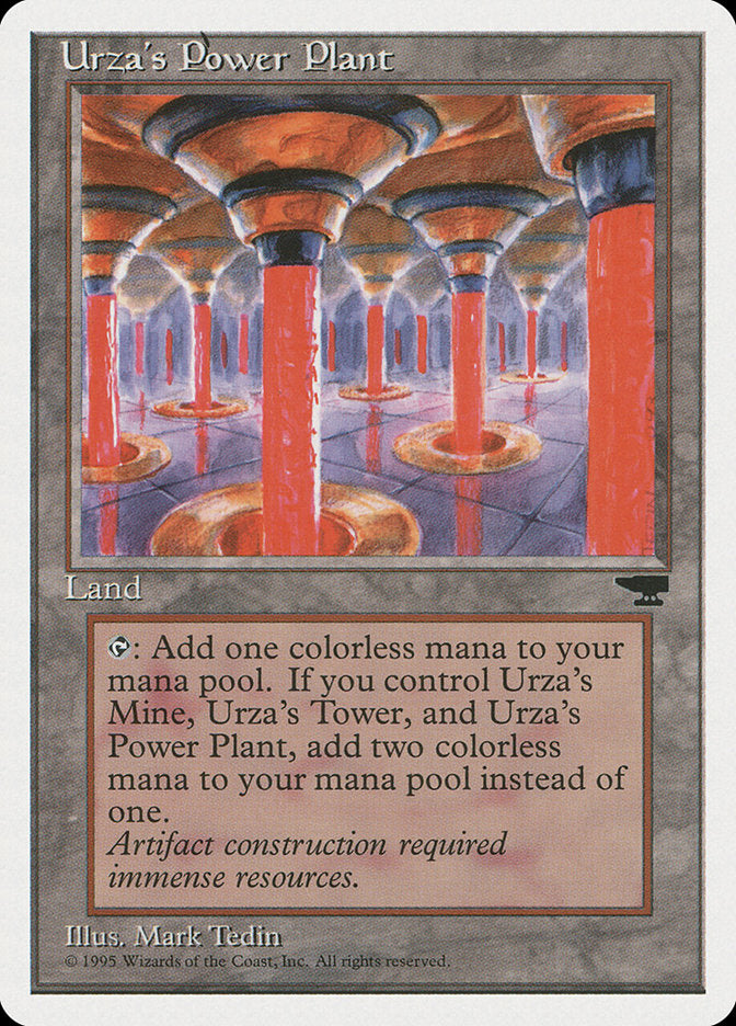 Urza's Power Plant (Red Columns) [Chronicles] | Jomio and Rueliete's Cards and Comics