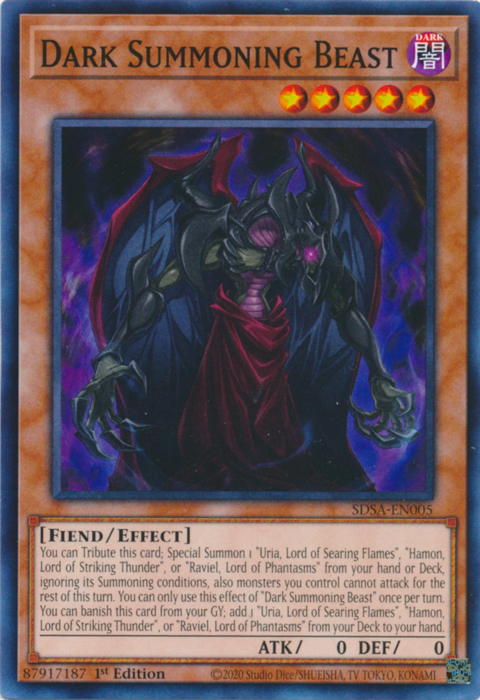 Dark Summoning Beast [SDSA-EN005] Common | Jomio and Rueliete's Cards and Comics