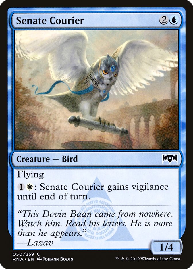 Senate Courier [Ravnica Allegiance] | Jomio and Rueliete's Cards and Comics