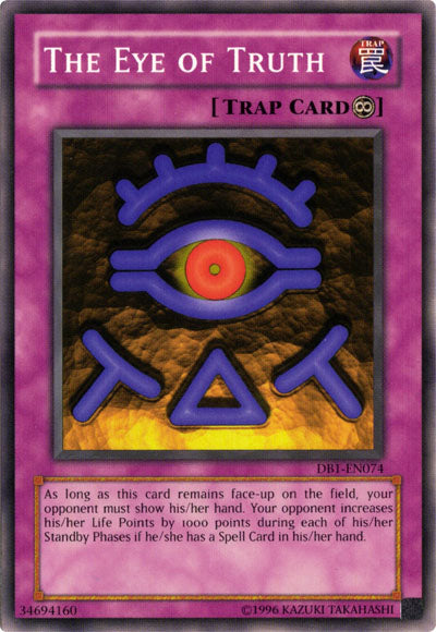 The Eye of Truth [DB1-EN074] Common | Jomio and Rueliete's Cards and Comics