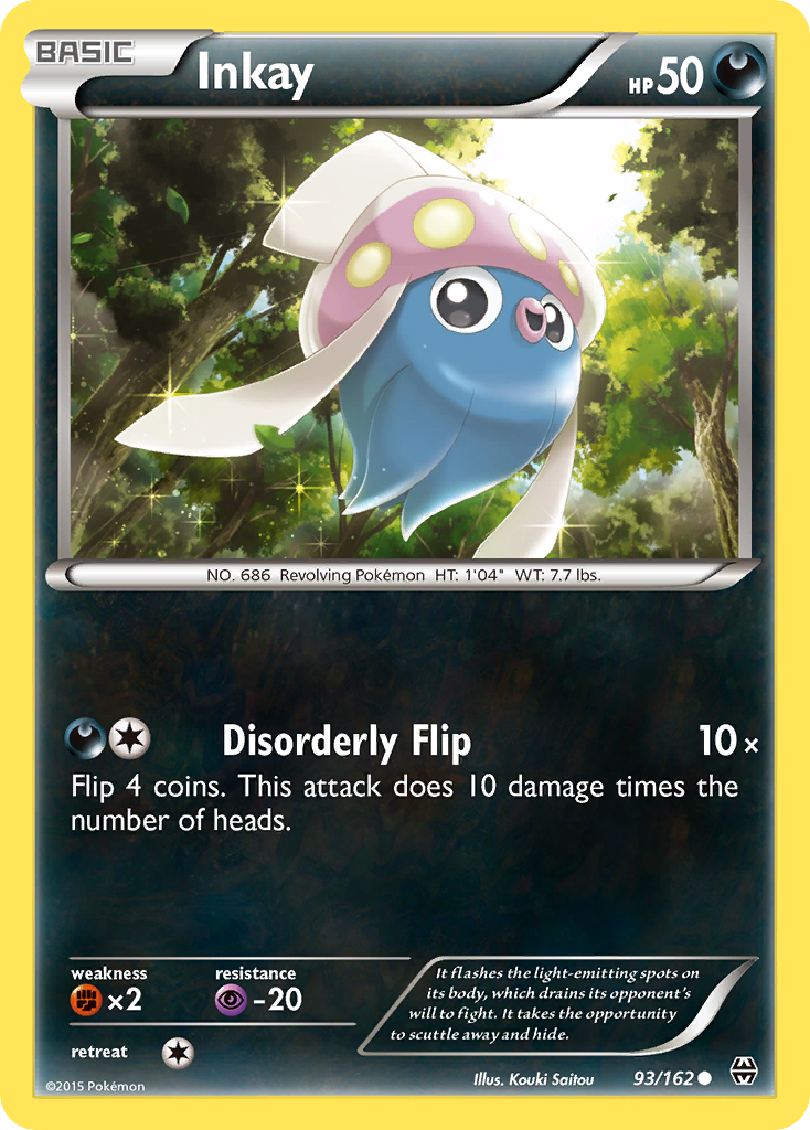 Inkay (93/162) [XY: BREAKthrough] | Jomio and Rueliete's Cards and Comics