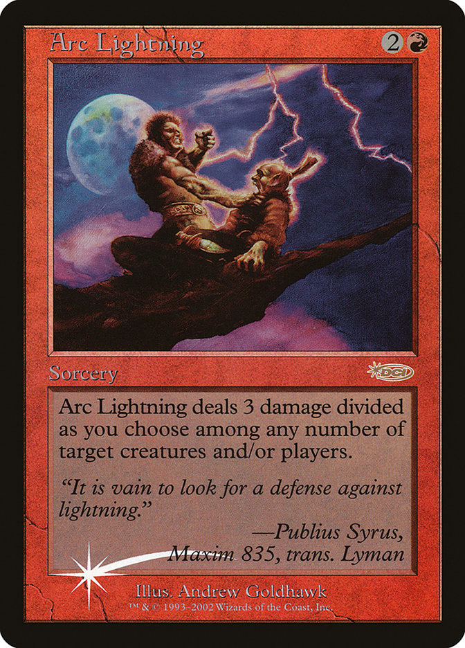 Arc Lightning [Arena League 2002] | Jomio and Rueliete's Cards and Comics