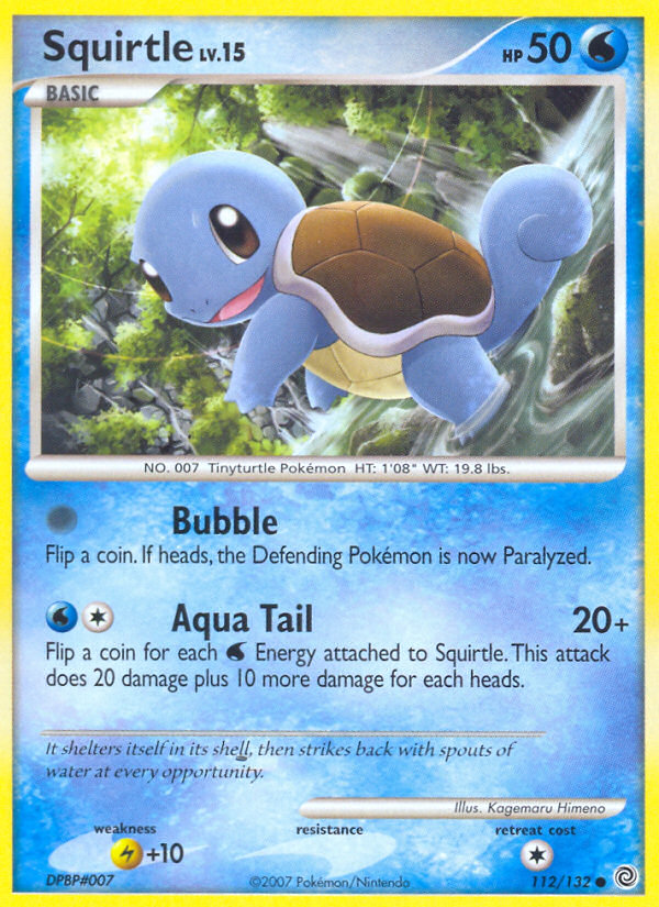 Squirtle (112/132) [Diamond & Pearl: Secret Wonders] | Jomio and Rueliete's Cards and Comics