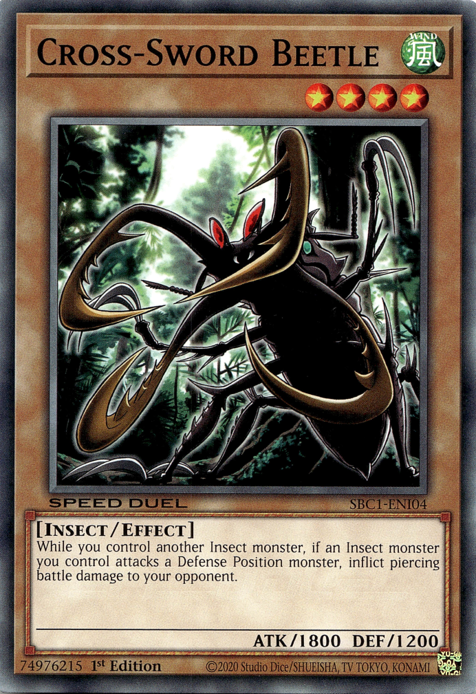 Cross-Sword Beetle [SBC1-ENI04] Common | Jomio and Rueliete's Cards and Comics