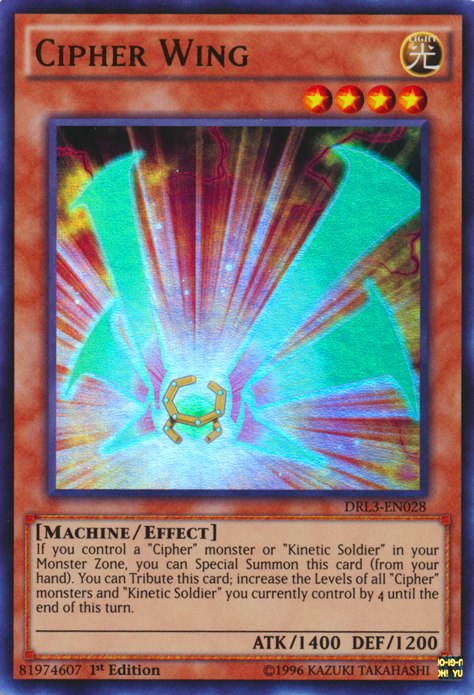 Cipher Wing [DRL3-EN028] Ultra Rare | Jomio and Rueliete's Cards and Comics