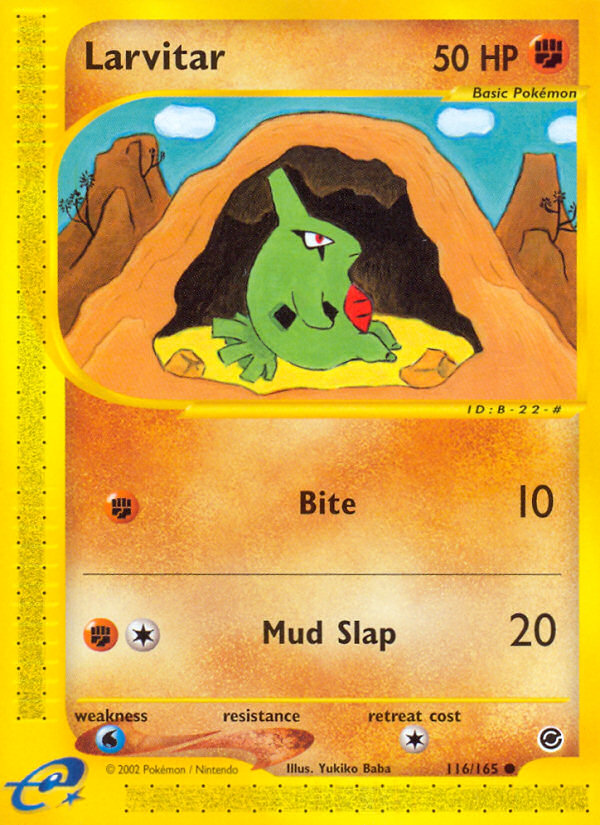 Larvitar (116/165) [Expedition: Base Set] | Jomio and Rueliete's Cards and Comics