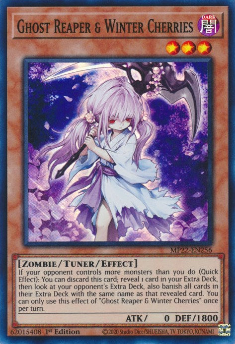 Ghost Reaper & Winter Cherries [MP22-EN256] Super Rare | Jomio and Rueliete's Cards and Comics