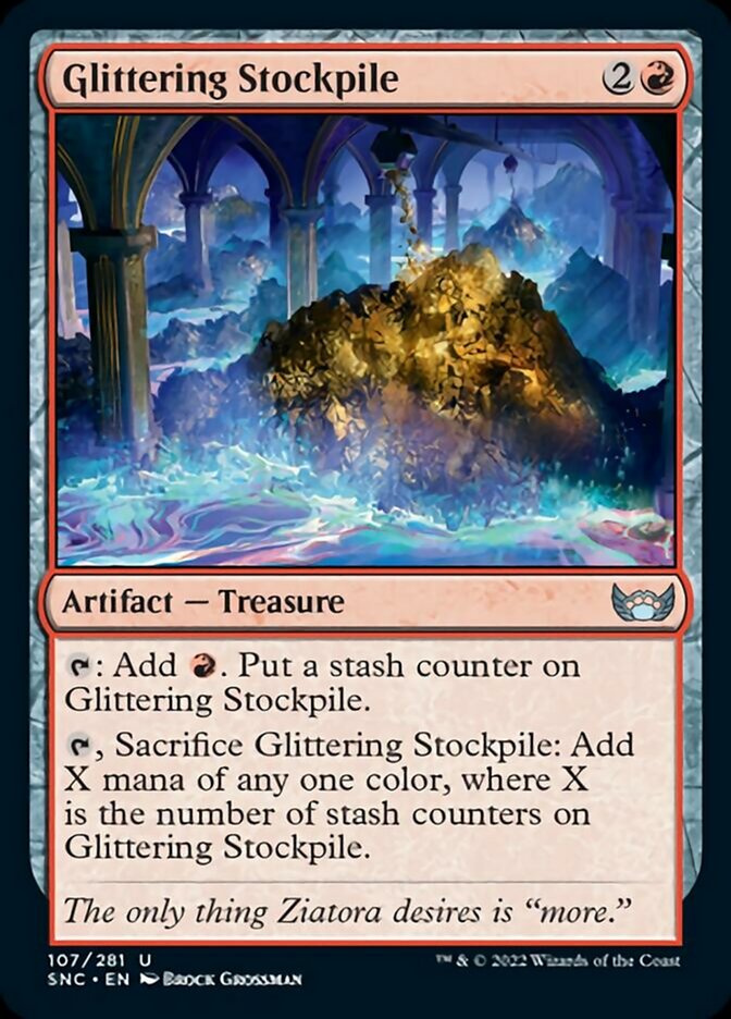 Glittering Stockpile [Streets of New Capenna] | Jomio and Rueliete's Cards and Comics