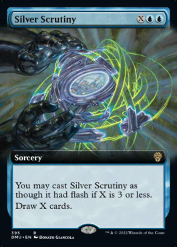 Silver Scrutiny (Extended Art) [Dominaria United] | Jomio and Rueliete's Cards and Comics