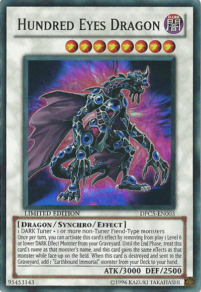Hundred Eyes Dragon [DPC5-EN003] Super Rare | Jomio and Rueliete's Cards and Comics
