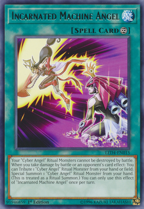 Incarnated Machine Angel [LED4-EN015] Rare | Jomio and Rueliete's Cards and Comics