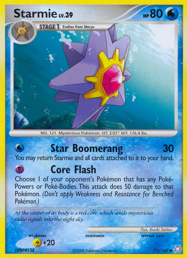 Starmie (71/146) [Diamond & Pearl: Legends Awakened] | Jomio and Rueliete's Cards and Comics