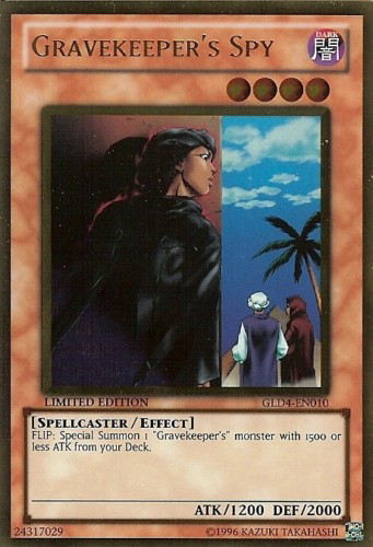 Gravekeeper's Spy [GLD4-EN010] Gold Rare | Jomio and Rueliete's Cards and Comics