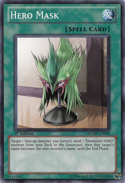 Hero Mask [RYMP-EN030] Common | Jomio and Rueliete's Cards and Comics