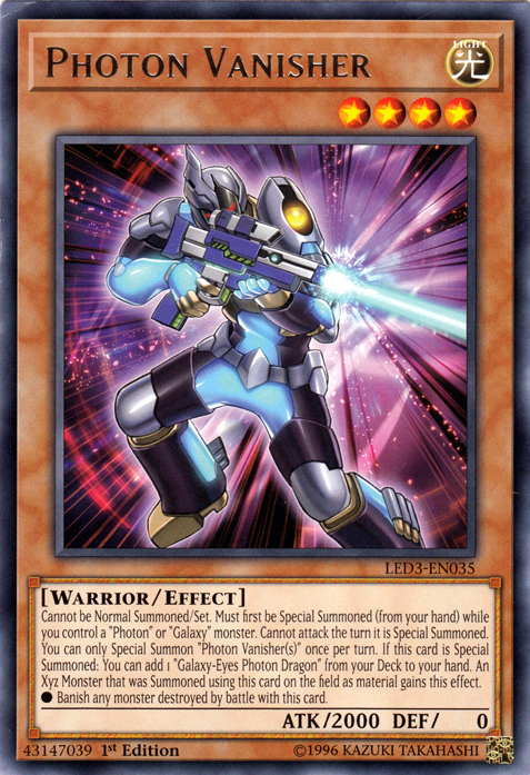 Photon Vanisher [LED3-EN035] Rare | Jomio and Rueliete's Cards and Comics