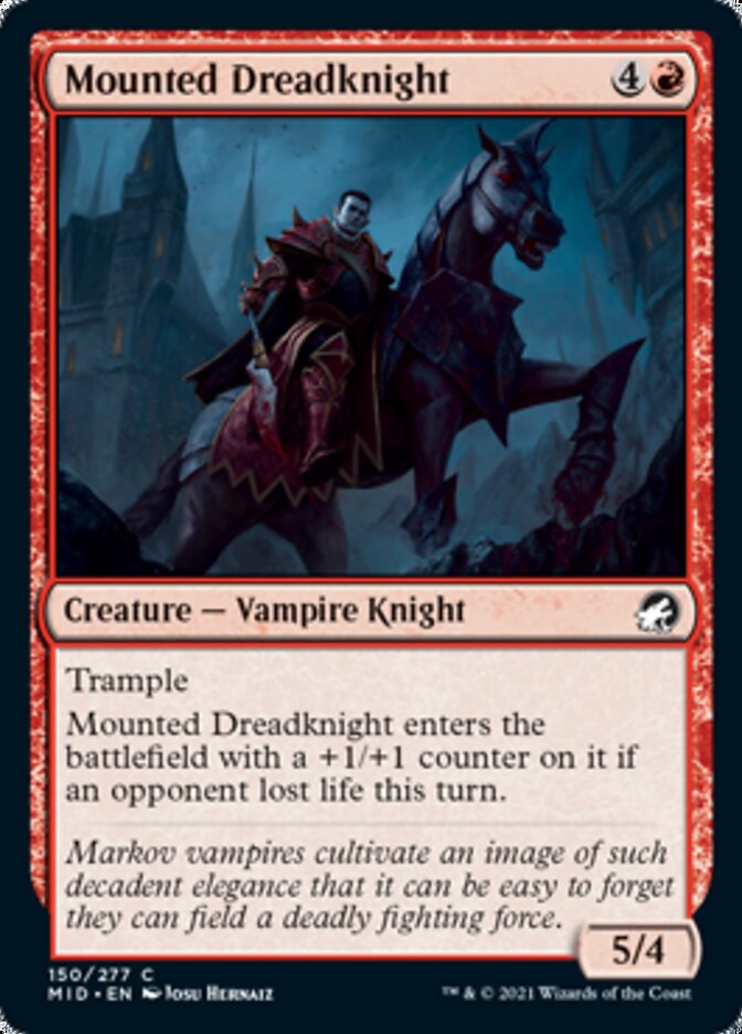 Mounted Dreadknight [Innistrad: Midnight Hunt] | Jomio and Rueliete's Cards and Comics