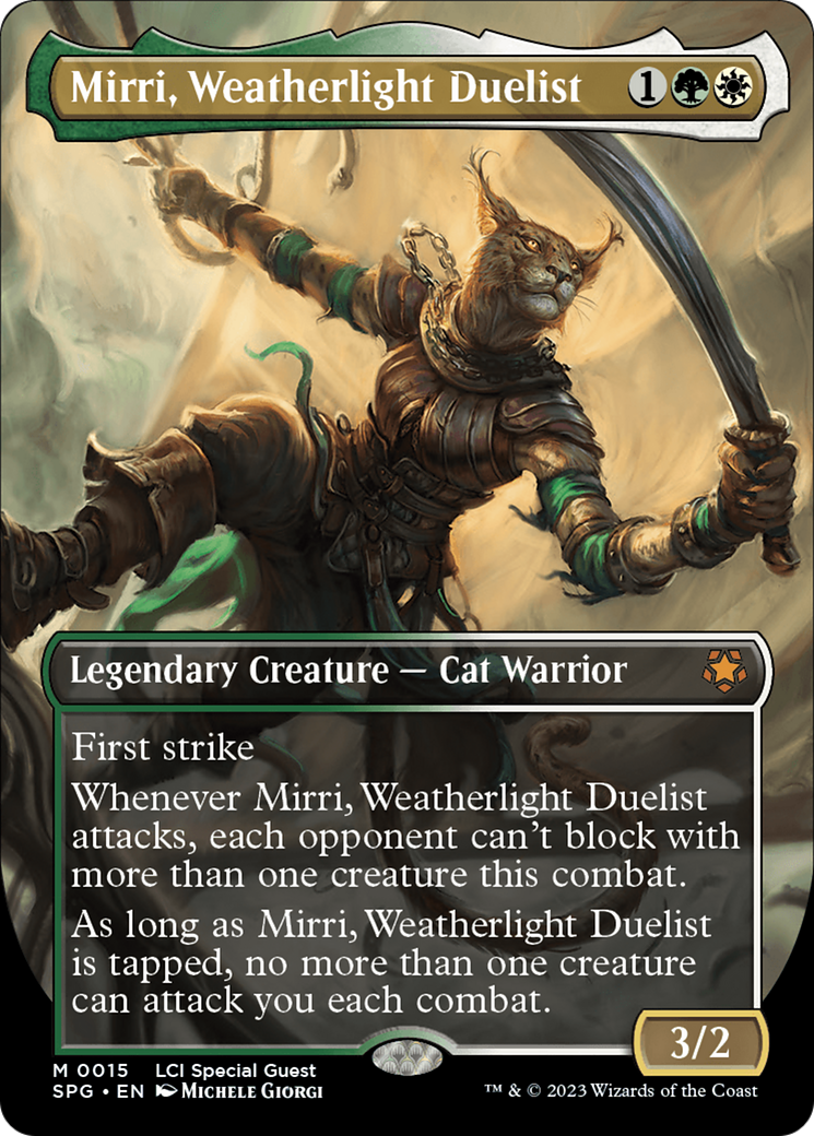 Mirri, Weatherlight Duelist (Borderless) [The Lost Caverns of Ixalan Special Guests] | Jomio and Rueliete's Cards and Comics
