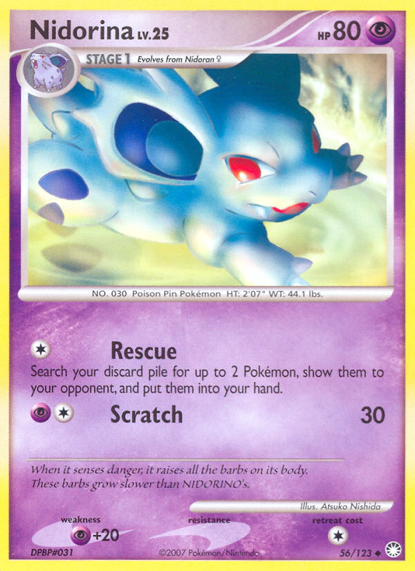 Nidorina (56/123) [Diamond & Pearl: Mysterious Treasures] | Jomio and Rueliete's Cards and Comics