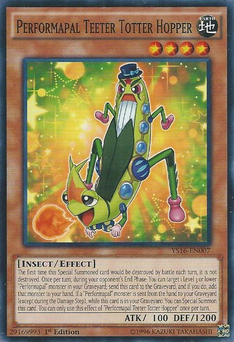 Performapal Teeter Totter Hopper [YS16-EN007] Common | Jomio and Rueliete's Cards and Comics