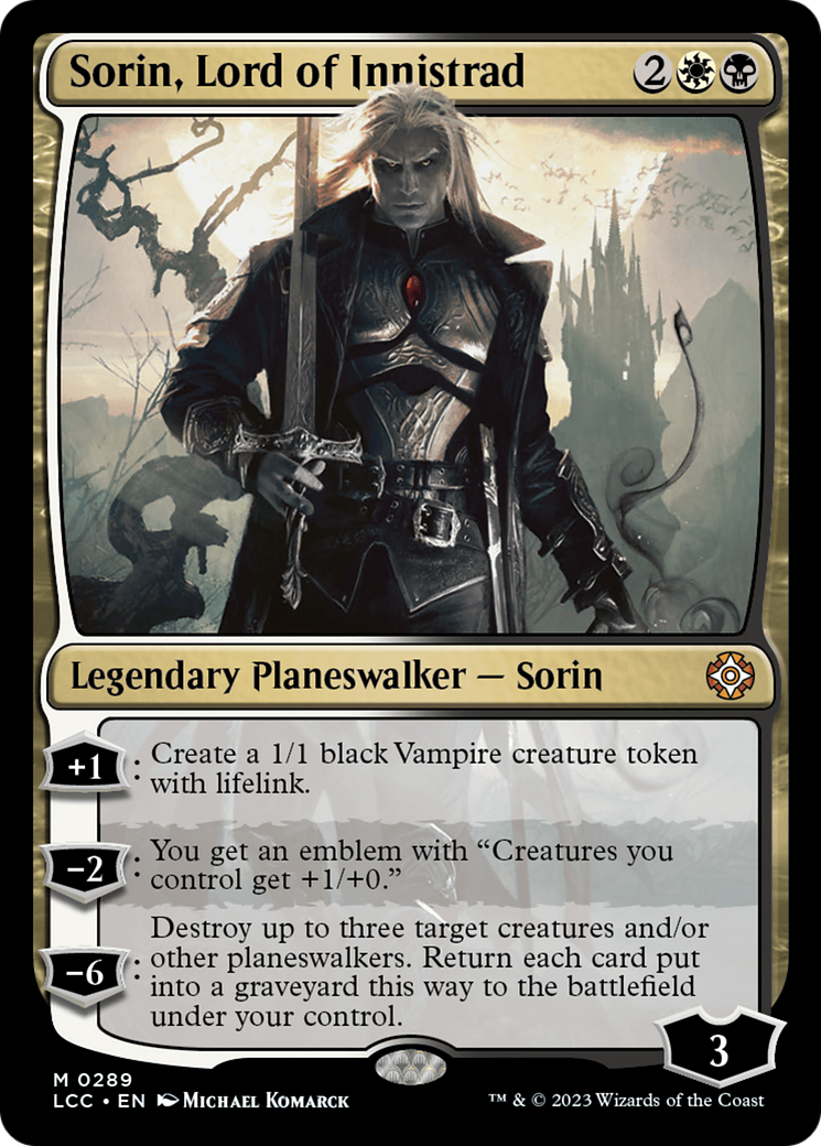 Sorin, Lord of Innistrad [The Lost Caverns of Ixalan Commander] | Jomio and Rueliete's Cards and Comics