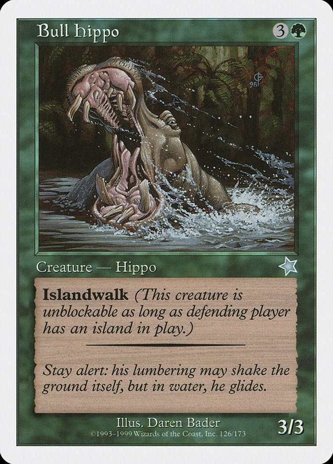 Bull Hippo [Starter 1999] | Jomio and Rueliete's Cards and Comics