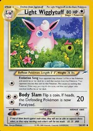 Light Wigglytuff (54/105) [Neo Destiny Unlimited] | Jomio and Rueliete's Cards and Comics