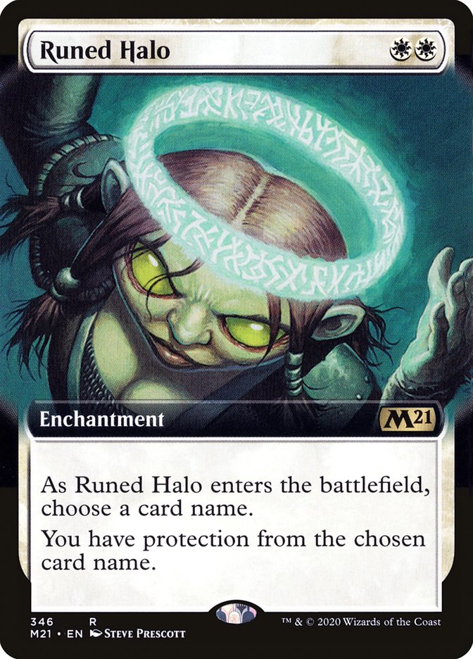 Runed Halo (Extended Art) [Core Set 2021] | Jomio and Rueliete's Cards and Comics