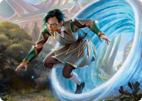 Vortex Runner Art Card [Strixhaven: School of Mages Art Series] | Jomio and Rueliete's Cards and Comics