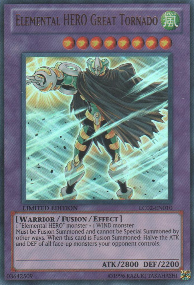 Elemental HERO Great Tornado [LC02-EN010] Ultra Rare | Jomio and Rueliete's Cards and Comics