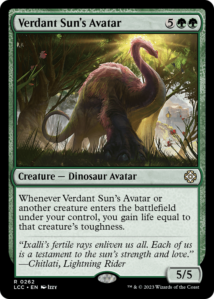 Verdant Sun's Avatar [The Lost Caverns of Ixalan Commander] | Jomio and Rueliete's Cards and Comics