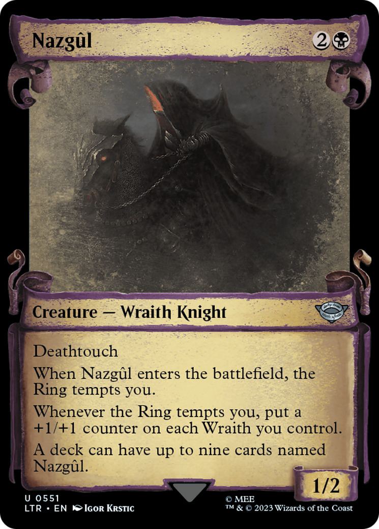 Nazgul (0551) [The Lord of the Rings: Tales of Middle-Earth Showcase Scrolls] | Jomio and Rueliete's Cards and Comics