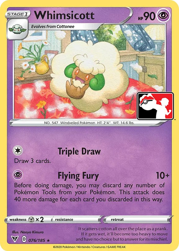 Whimsicott (076/185) [Prize Pack Series One] | Jomio and Rueliete's Cards and Comics