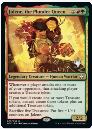 Jolene, the Plunder Queen (Promo Pack) [Streets of New Capenna Commander Promos] | Jomio and Rueliete's Cards and Comics