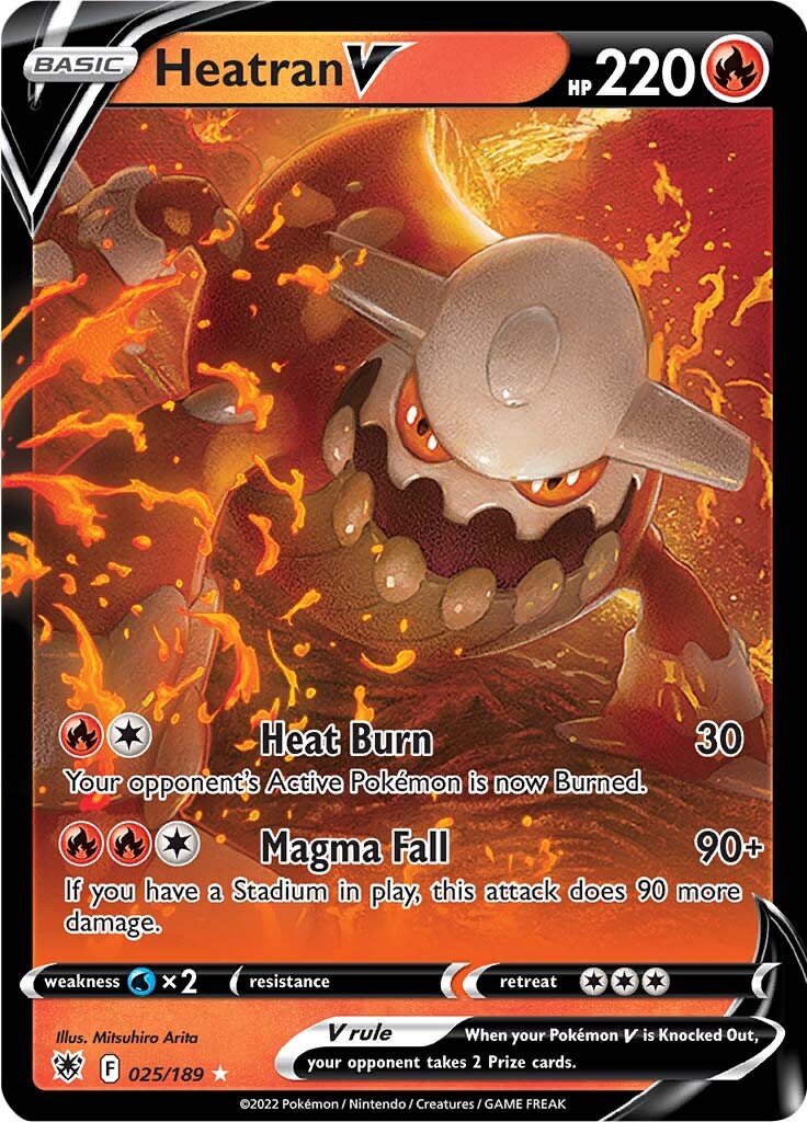 Heatran V (025/189) [Sword & Shield: Astral Radiance] | Jomio and Rueliete's Cards and Comics