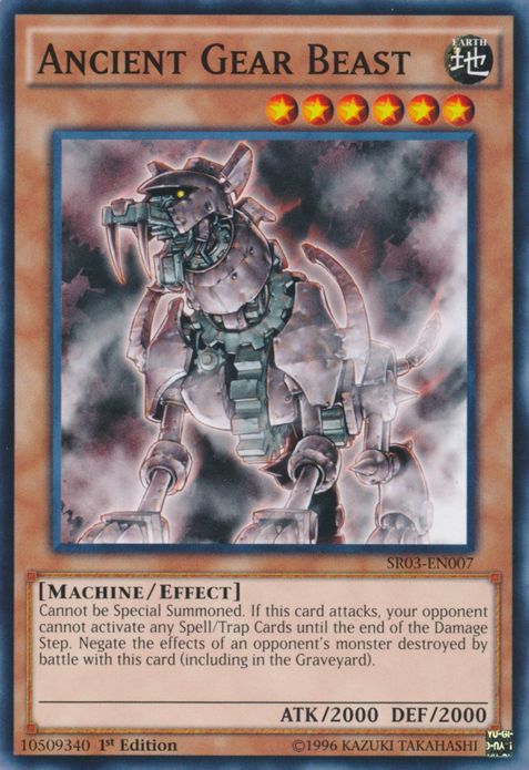 Ancient Gear Beast [SR03-EN007] Common | Jomio and Rueliete's Cards and Comics