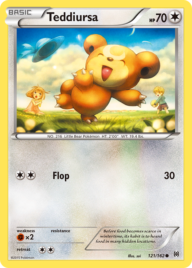 Teddiursa (121/162) [XY: BREAKthrough] | Jomio and Rueliete's Cards and Comics