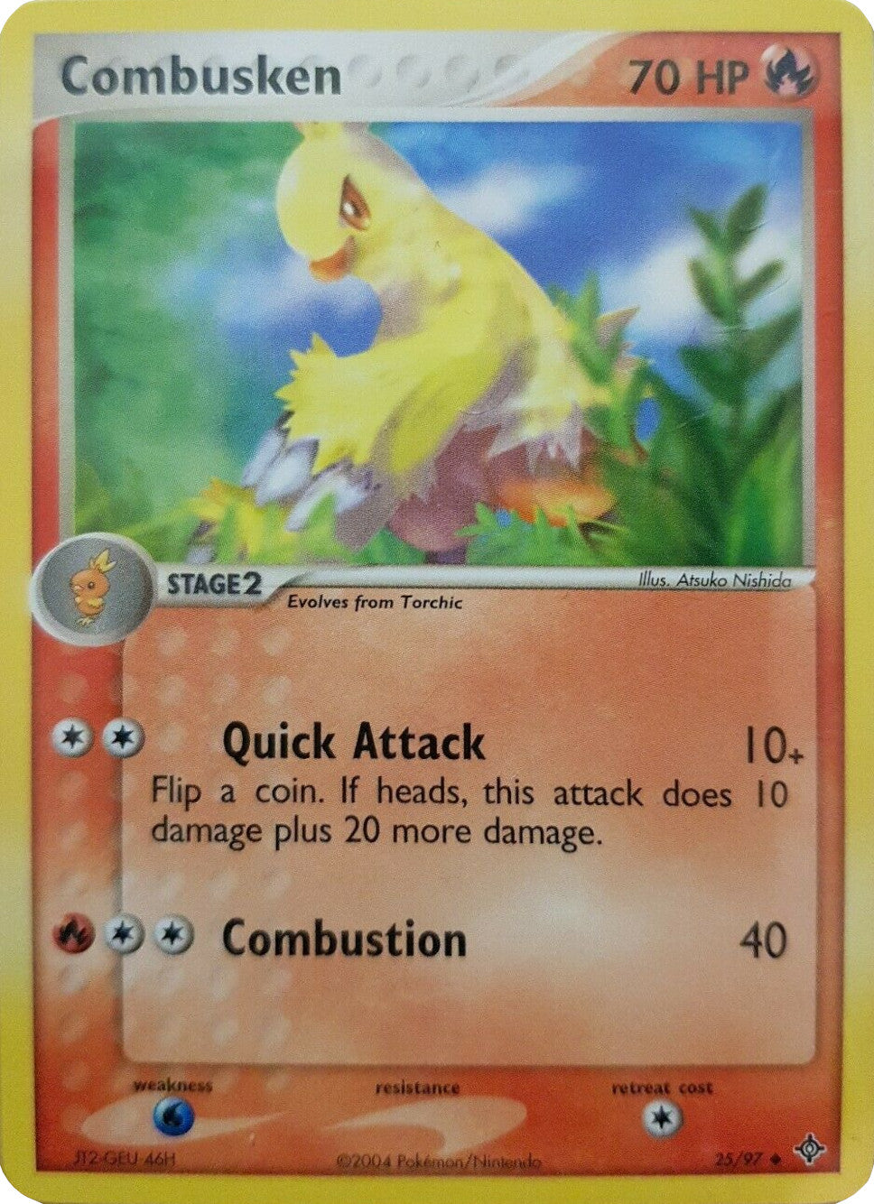 Combusken (25/97) [EX: Battle Stadium] | Jomio and Rueliete's Cards and Comics