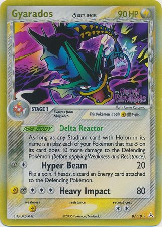 Gyarados (8/110) (Delta Species) (Stamped) [EX: Holon Phantoms] | Jomio and Rueliete's Cards and Comics