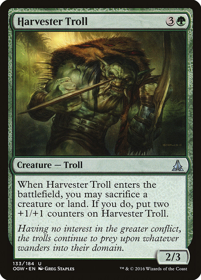 Harvester Troll [Oath of the Gatewatch] | Jomio and Rueliete's Cards and Comics