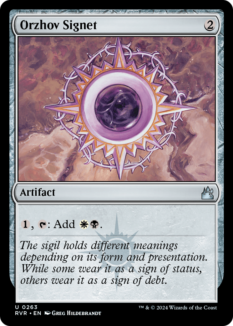 Orzhov Signet [Ravnica Remastered] | Jomio and Rueliete's Cards and Comics