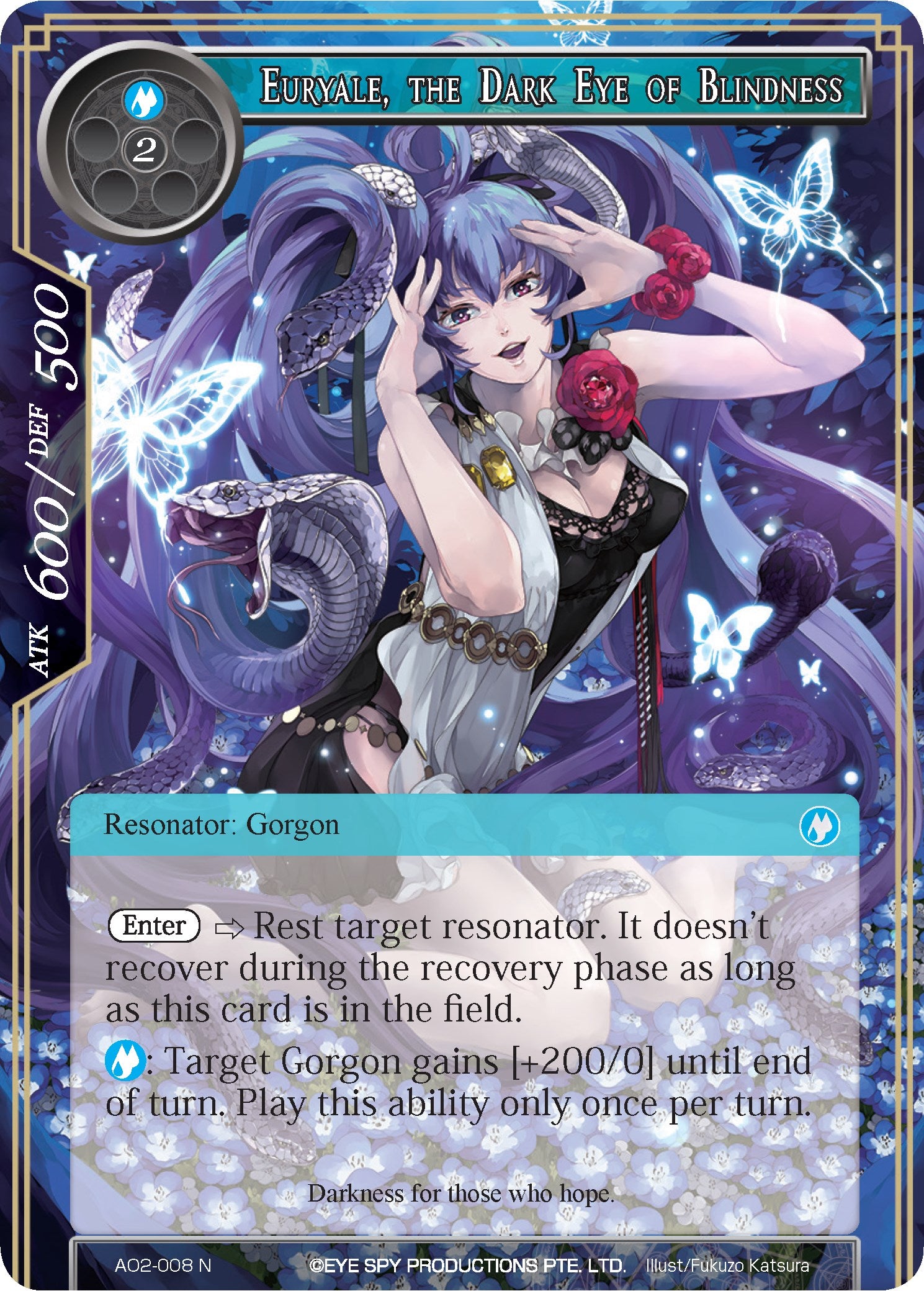 Euryale, the Dark Eye of Blindness (AO2-008) [Alice Origin II] | Jomio and Rueliete's Cards and Comics