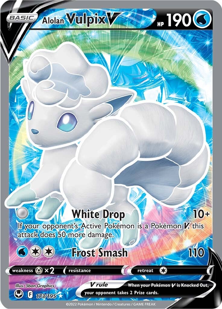 Alolan Vulpix V (173/195) [Sword & Shield: Silver Tempest] | Jomio and Rueliete's Cards and Comics