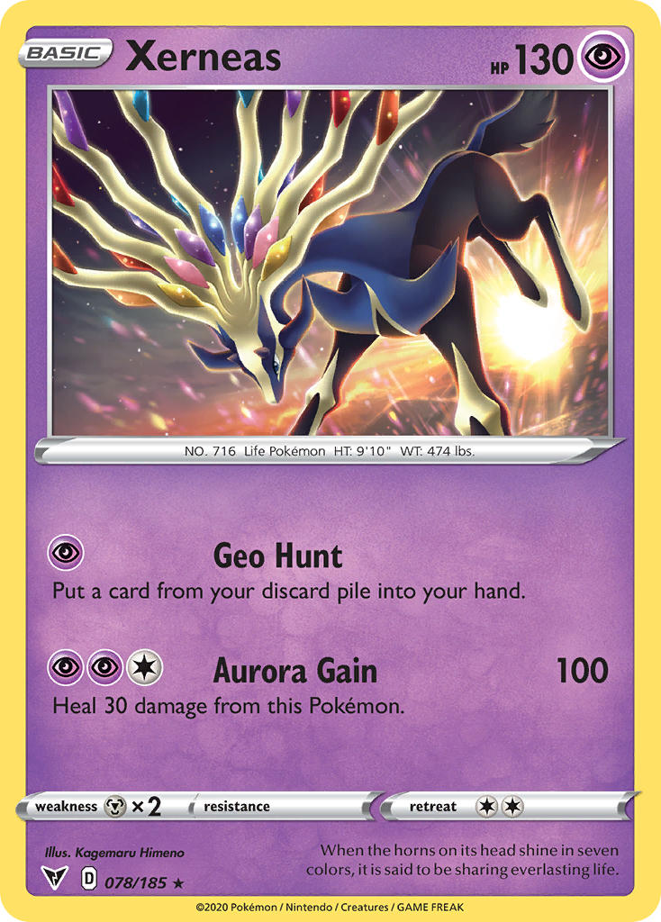 Xerneas (078/185) [Sword & Shield: Vivid Voltage] | Jomio and Rueliete's Cards and Comics